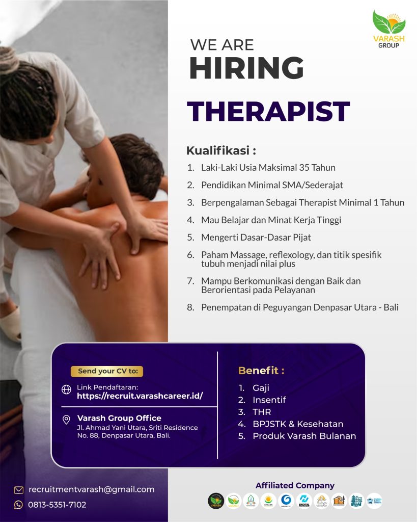 Lowongan Pekerjaan Staff Therapist